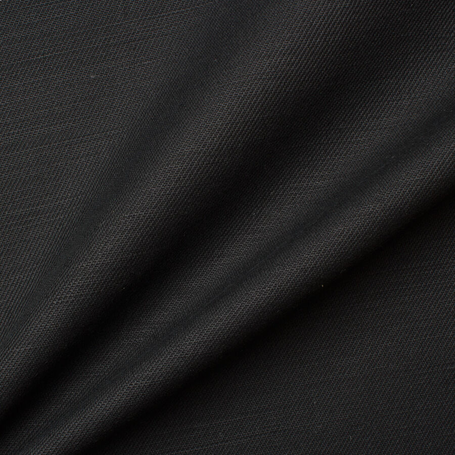 Black Medium Weight Linen (A 1m Piece)