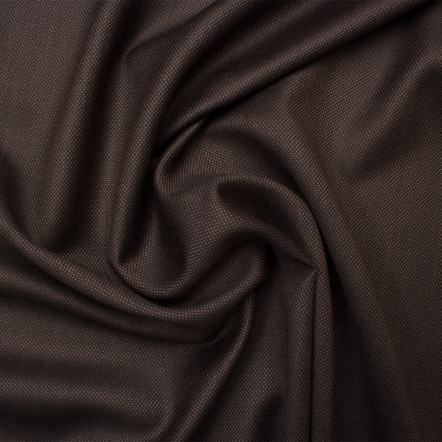 Dark Brown Superfine Pure Wool Suiting