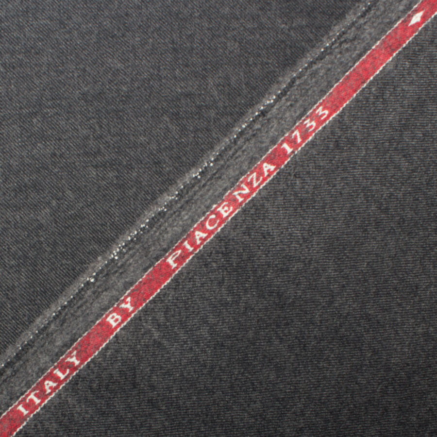 Deep Grey Superfine 'Emotion' Pure Wool Suiting