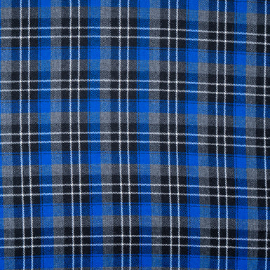 Blue & Grey Pure Wool Tartan