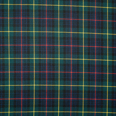 Multi-Coloured & Green Pure Wool Tartan