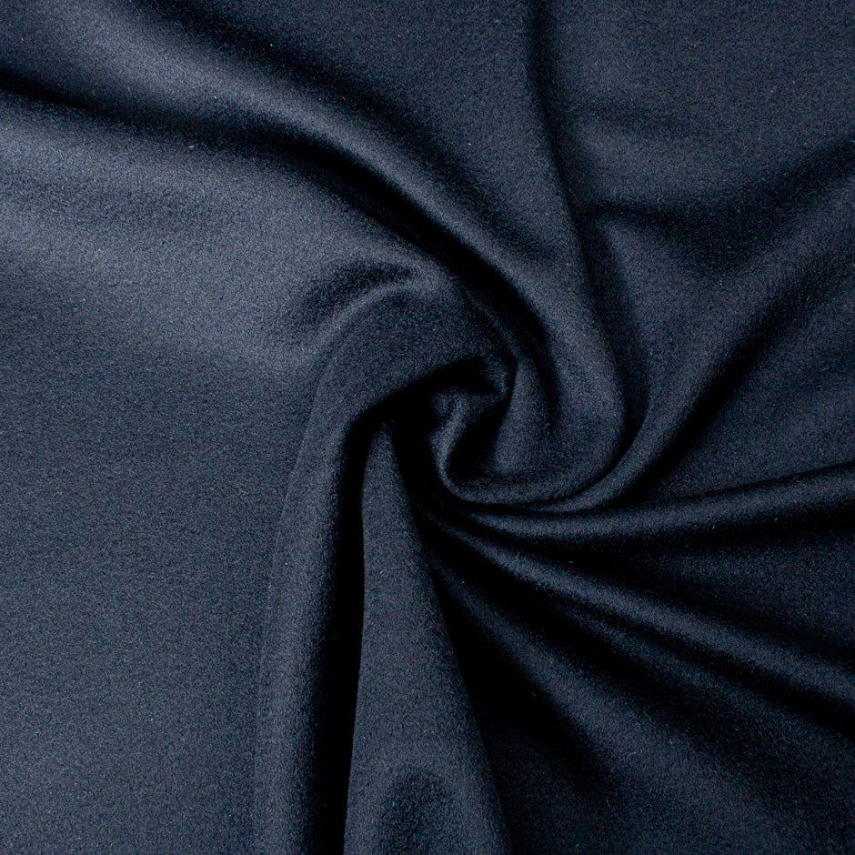 Midnight Blue Double Faced Pure Cashmere Coating