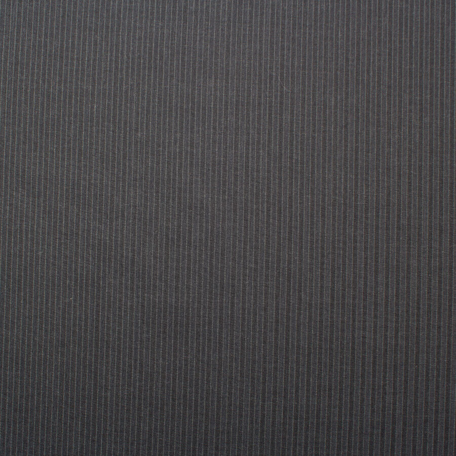 Two-Tone Grey Pinstripe Super 120s Pure Wool (A 2.25m Piece)