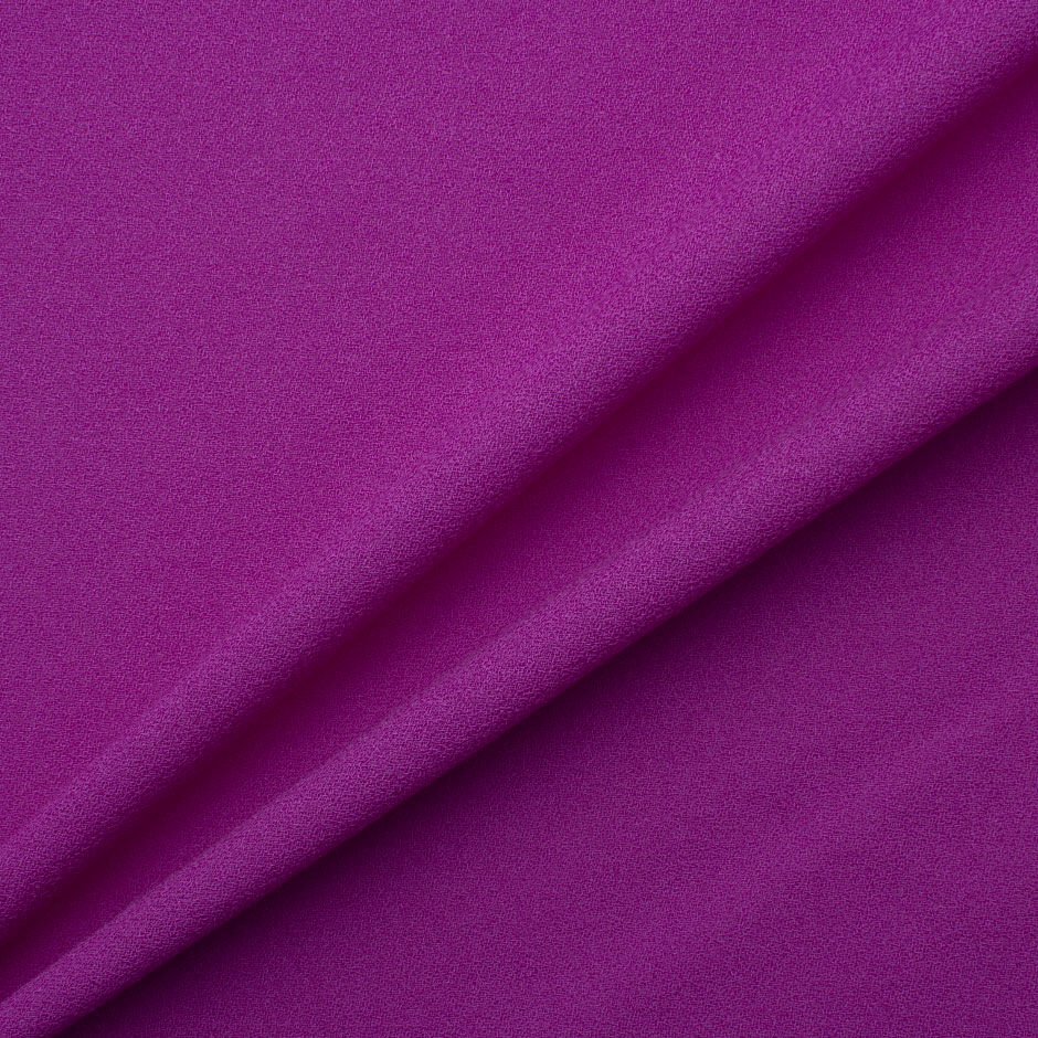 Magenta Pink Single Wool Crêpe