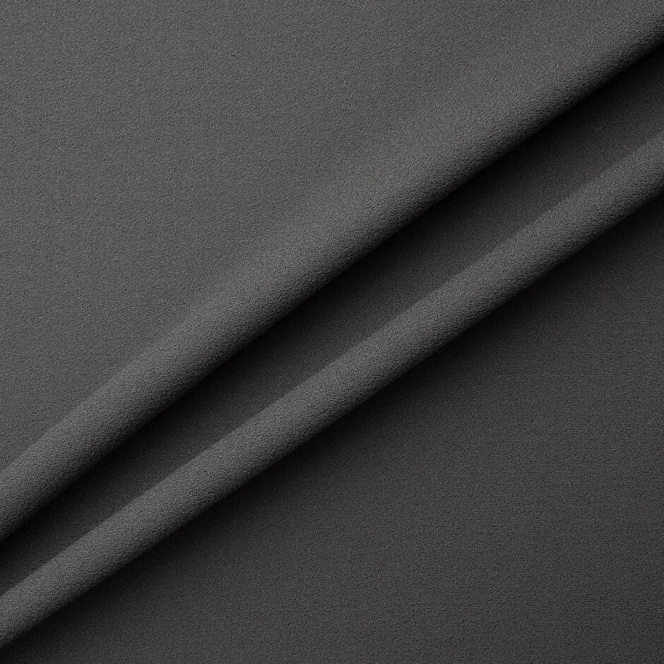 Grey Single Wool Crêpe