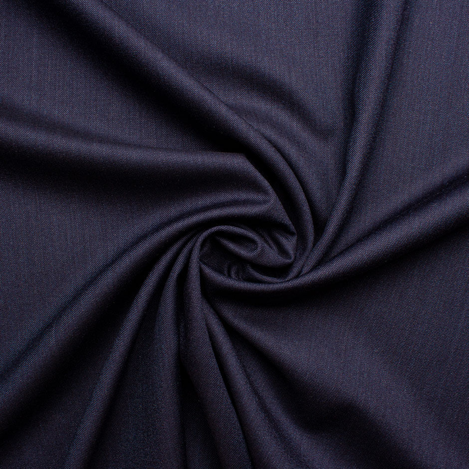 Dark Blue Superfine Melange Wool