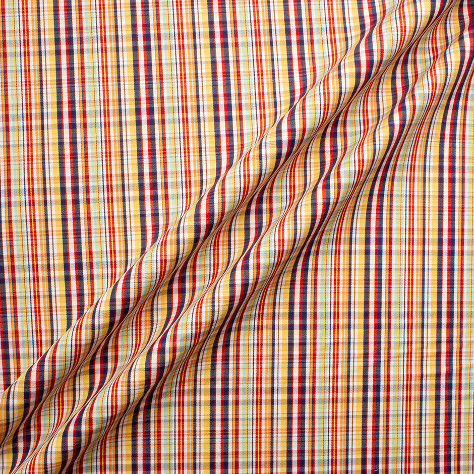 Multi-Coloured Checkered Pure Cotton Shirting