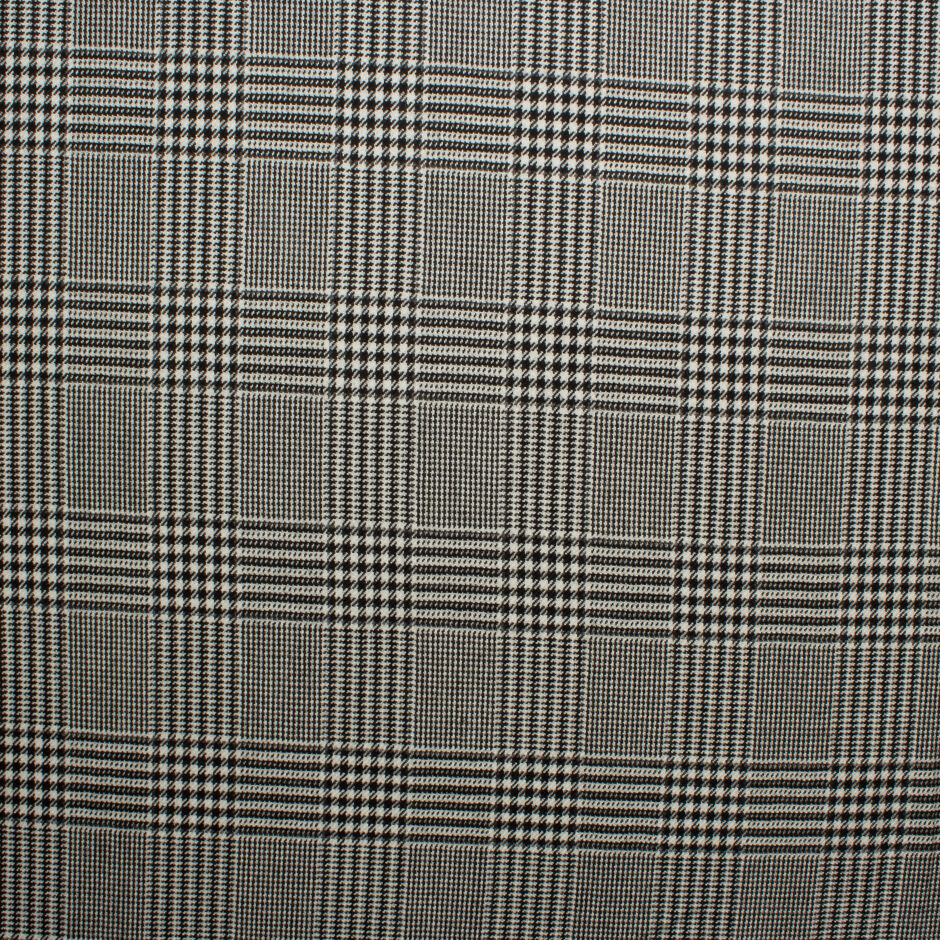 Prince of Wales Check Worsted Spun Cashmere