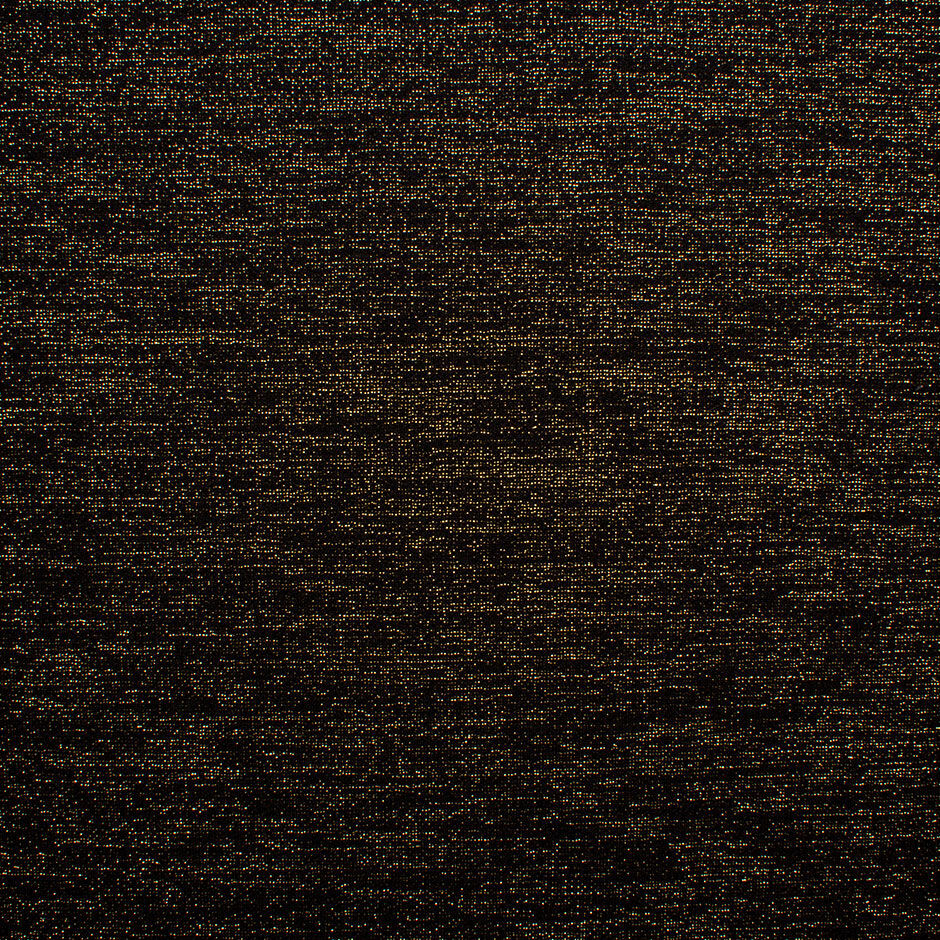 Black & Gold Metallic Double Wool Fabric