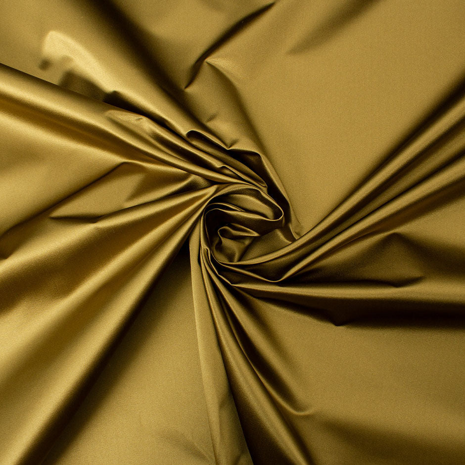 Deep Khaki Green Duchess Silk Satin