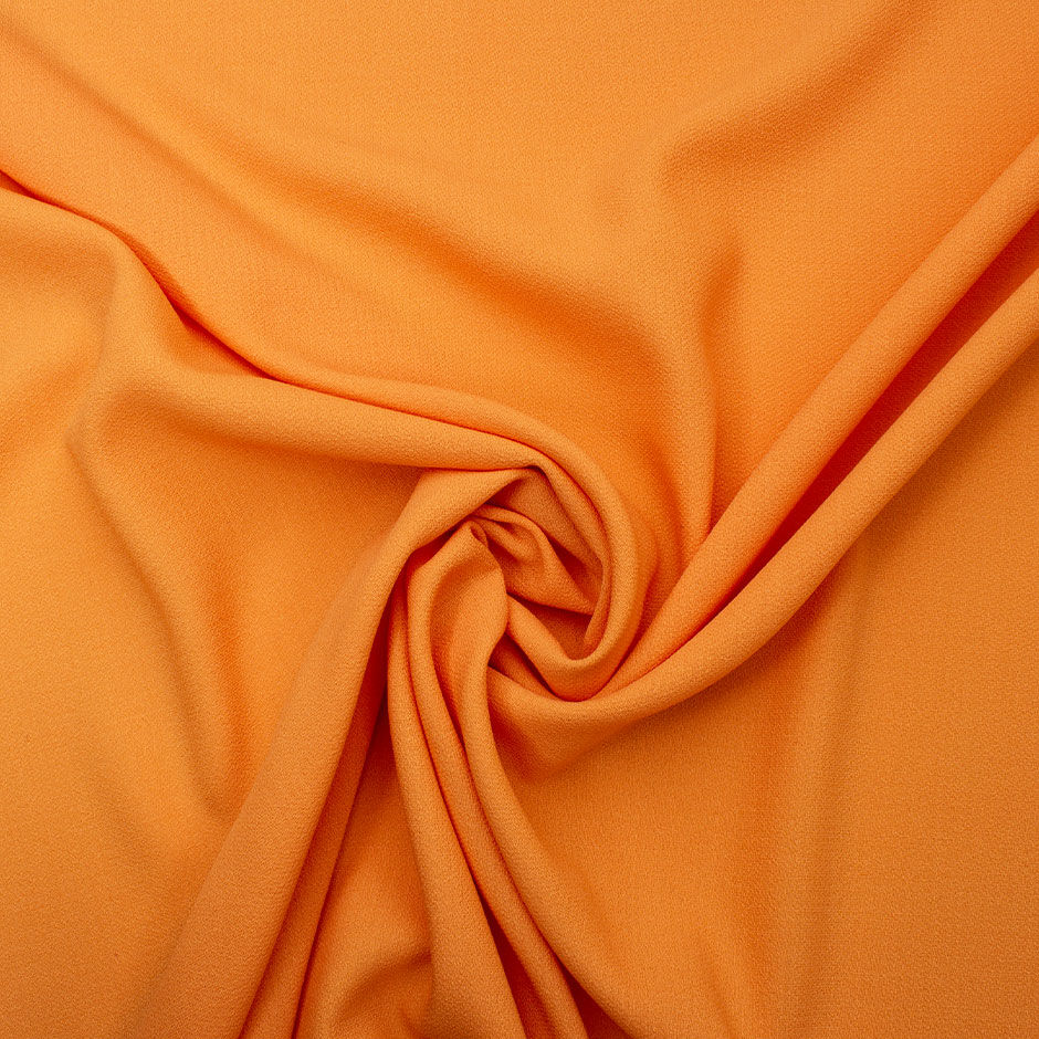 Apricot Orange Single Wool Crêpe