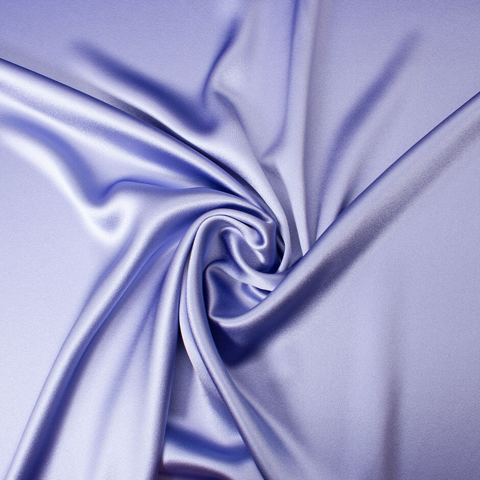 Periwinkle Blue Silk Satin Double Crêpe (A 2.15m Piece)