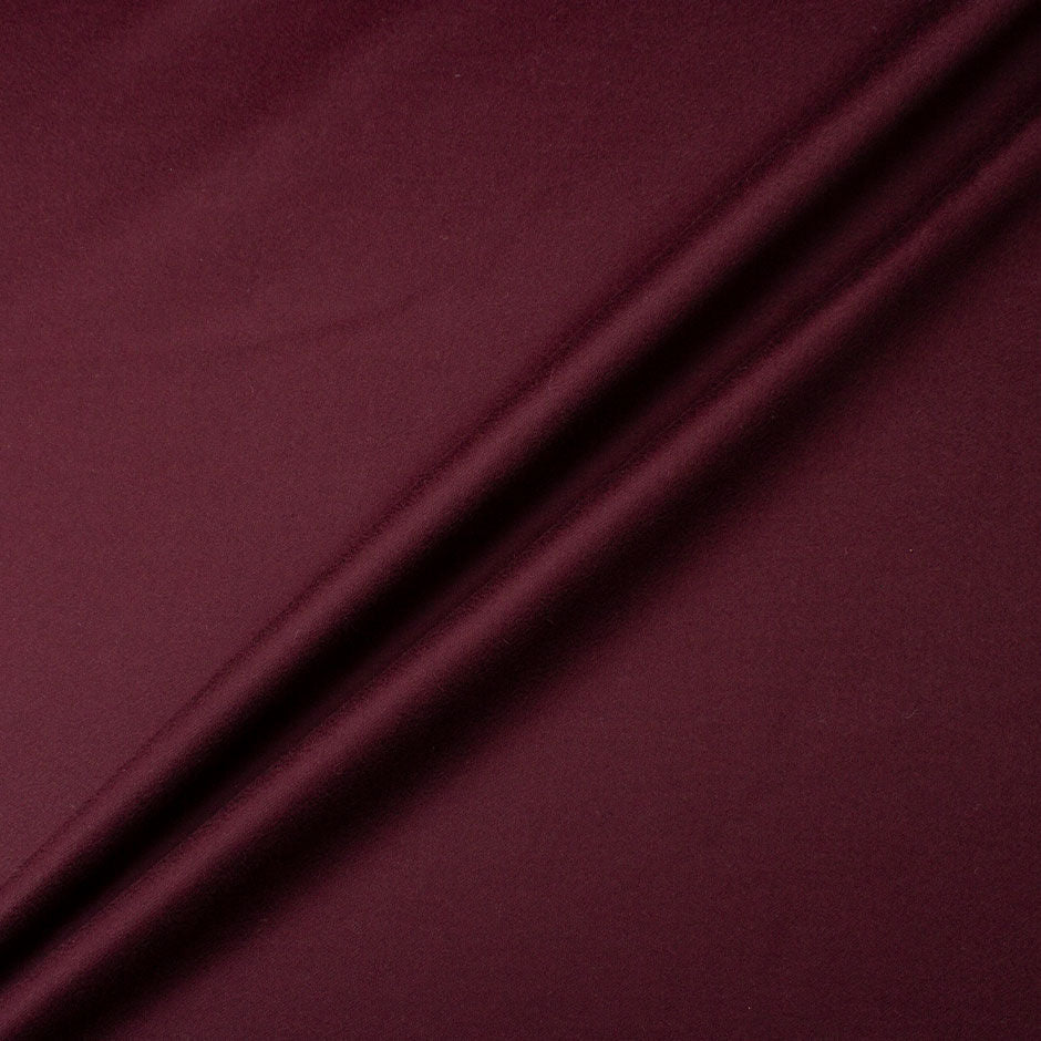 Dark Grenache Cashmere & Wool Coating