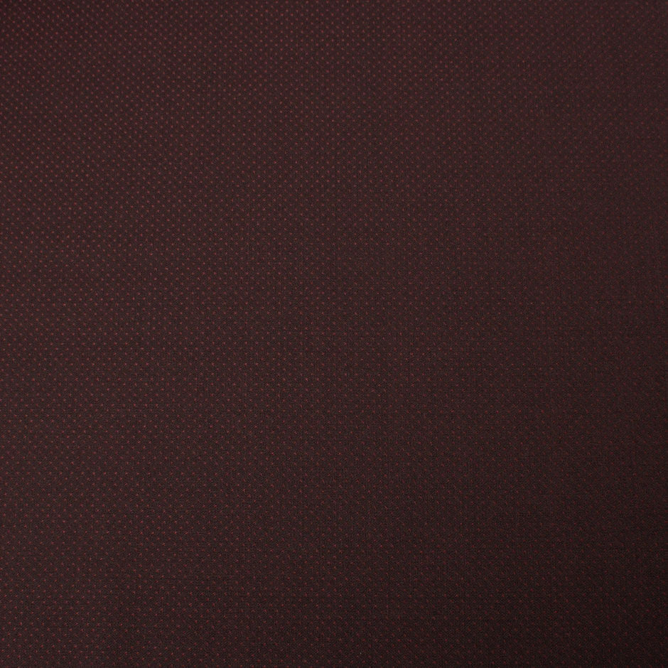 Dark Burgundy Super 110s Pure Jacquard Wool