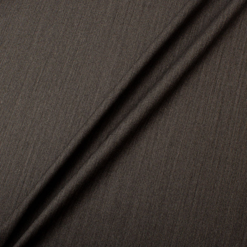 Dark Grey Herringbone Wool & Cashmere Suiting