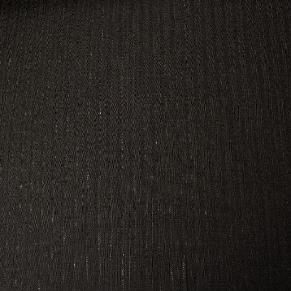 Dark Grey Pure Wool 'Brilliance' Pinstripe Suiting