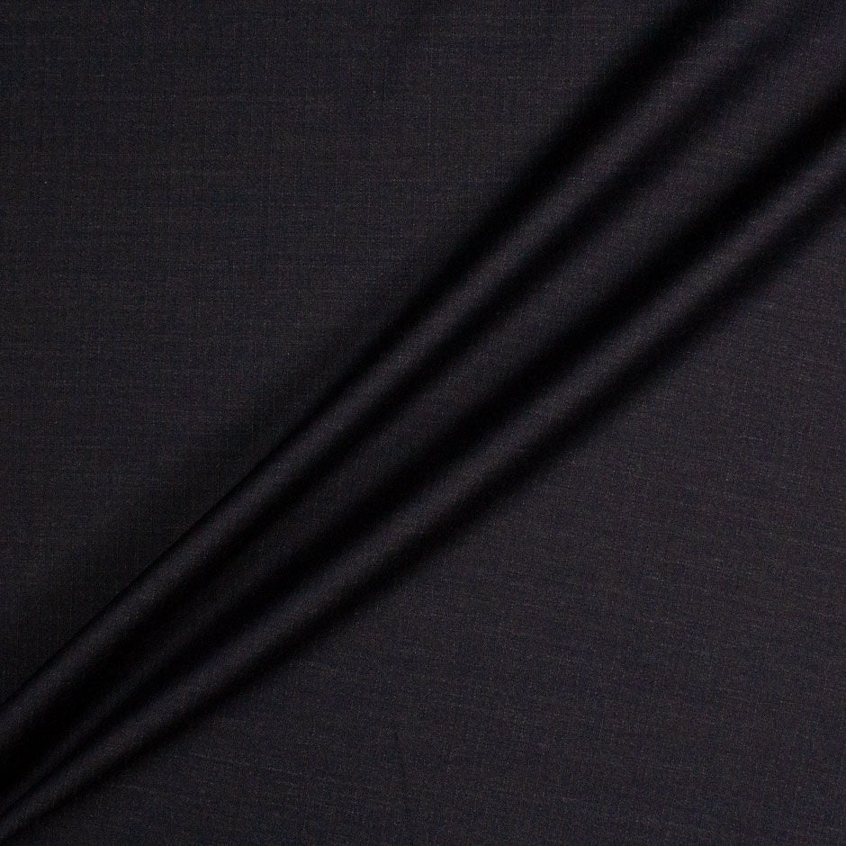 Midnight Blue Superfine Wool & Silk Suiting