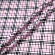 Baby Pink & Black Pure Wool Tartan