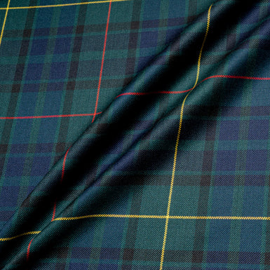 Green & Multi-Coloured Pure Wool Tartan