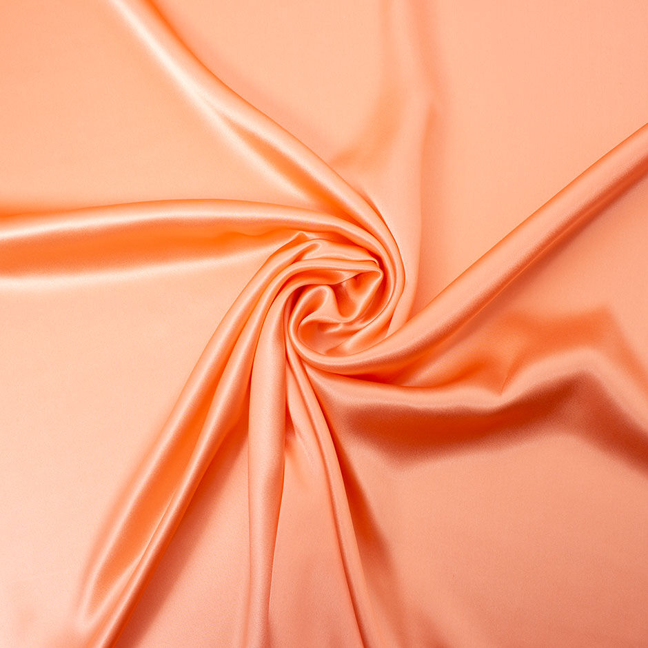 Peach Silk Satin