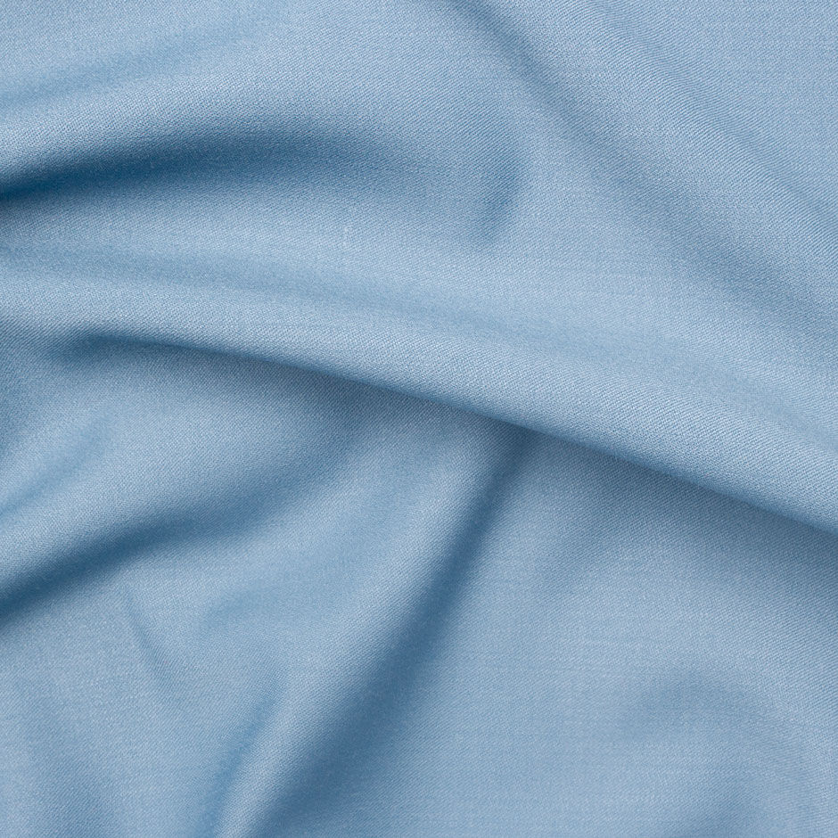 Powder Blue Wool Gaberdine