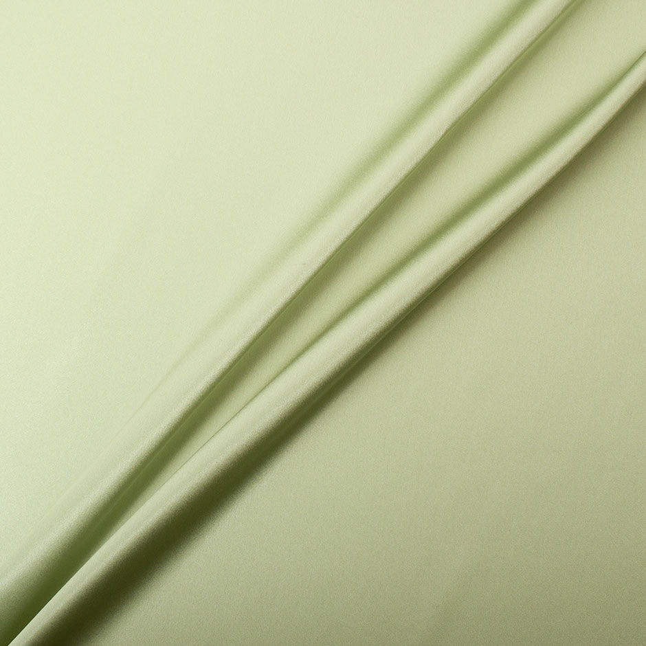 Pistachio Green Pure Silk Satin