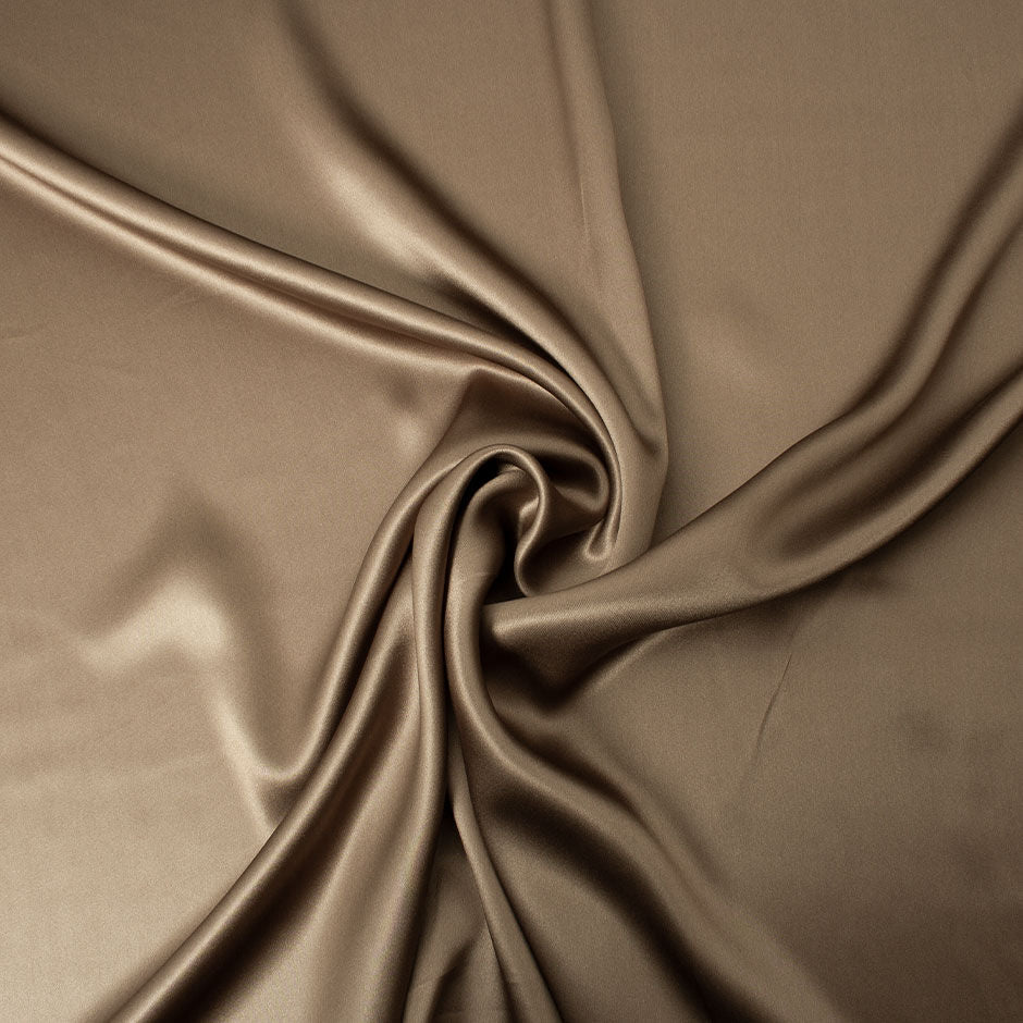 Dark Bisque Pure Silk Satin