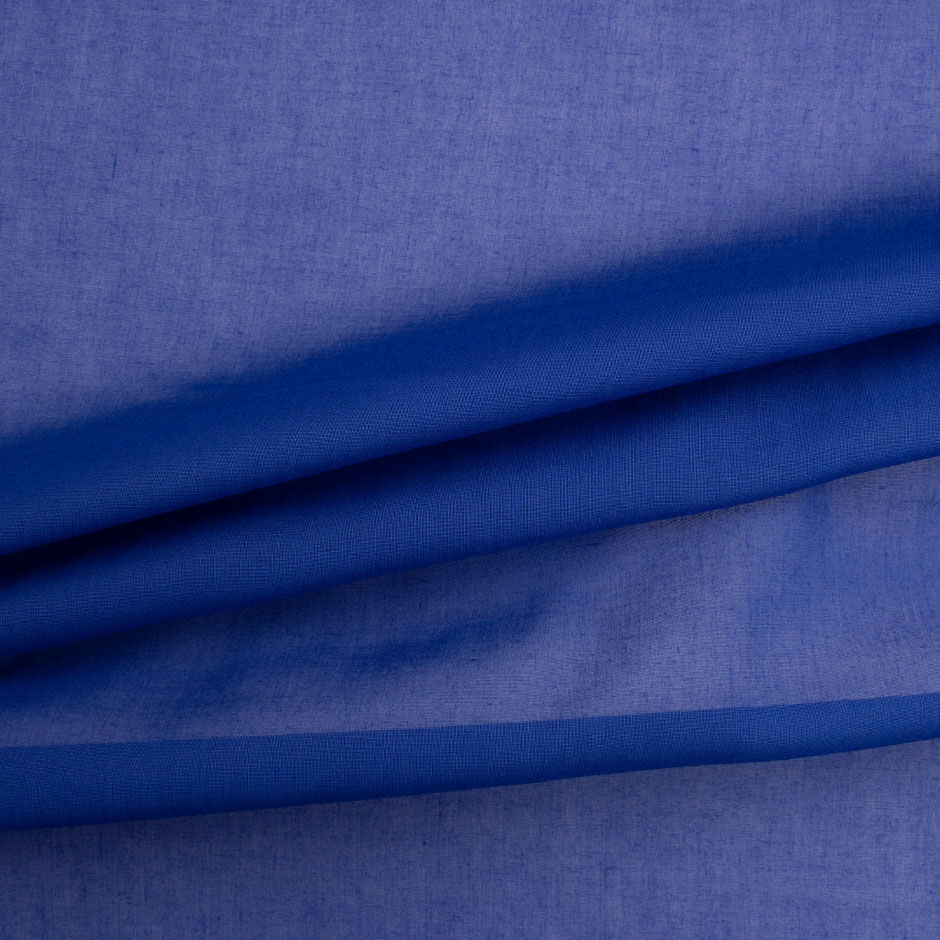 Deep Cobalt Blue Cotton Voile