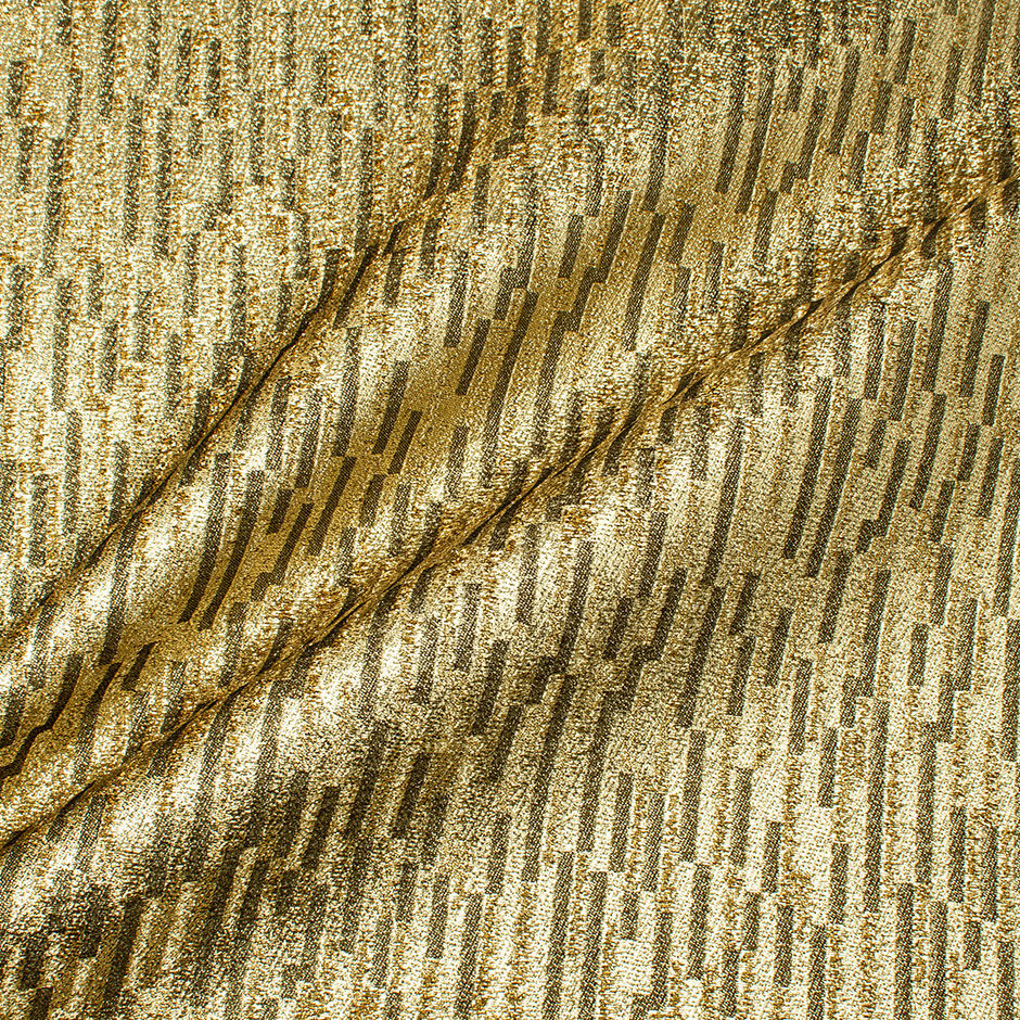 Gold Metallic Backed Cotton