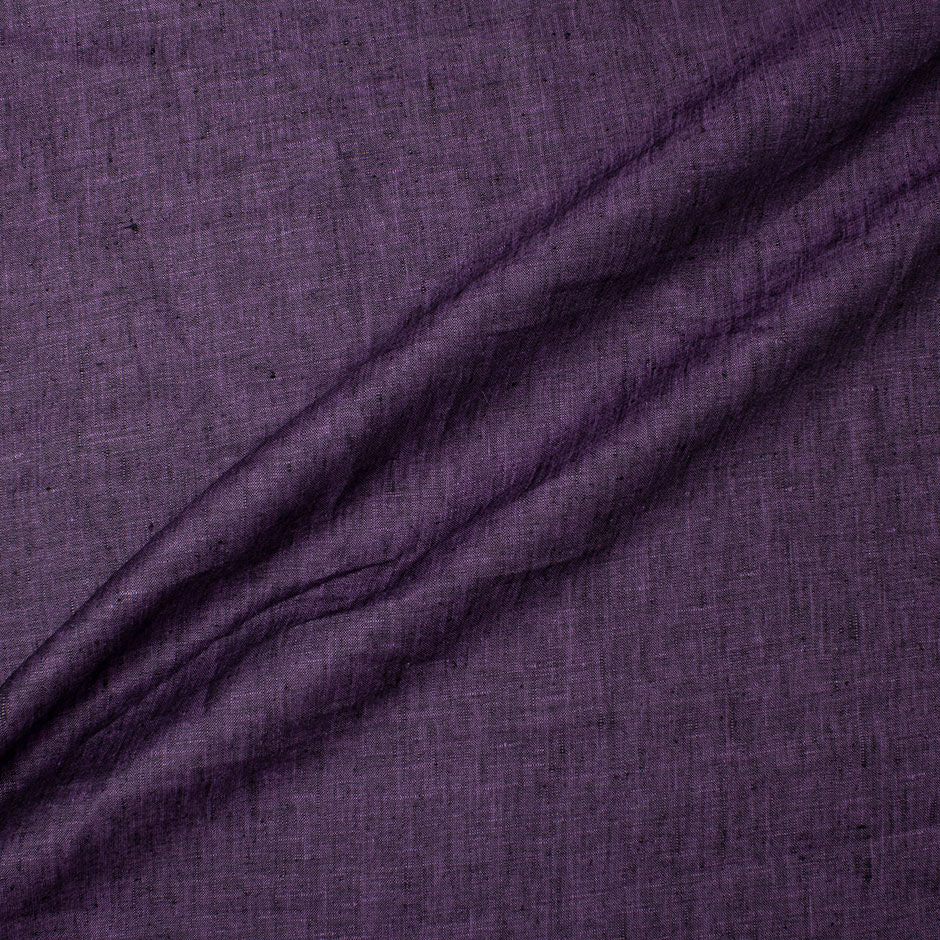 Purple & Black Two-Tone Handkerchief Linen