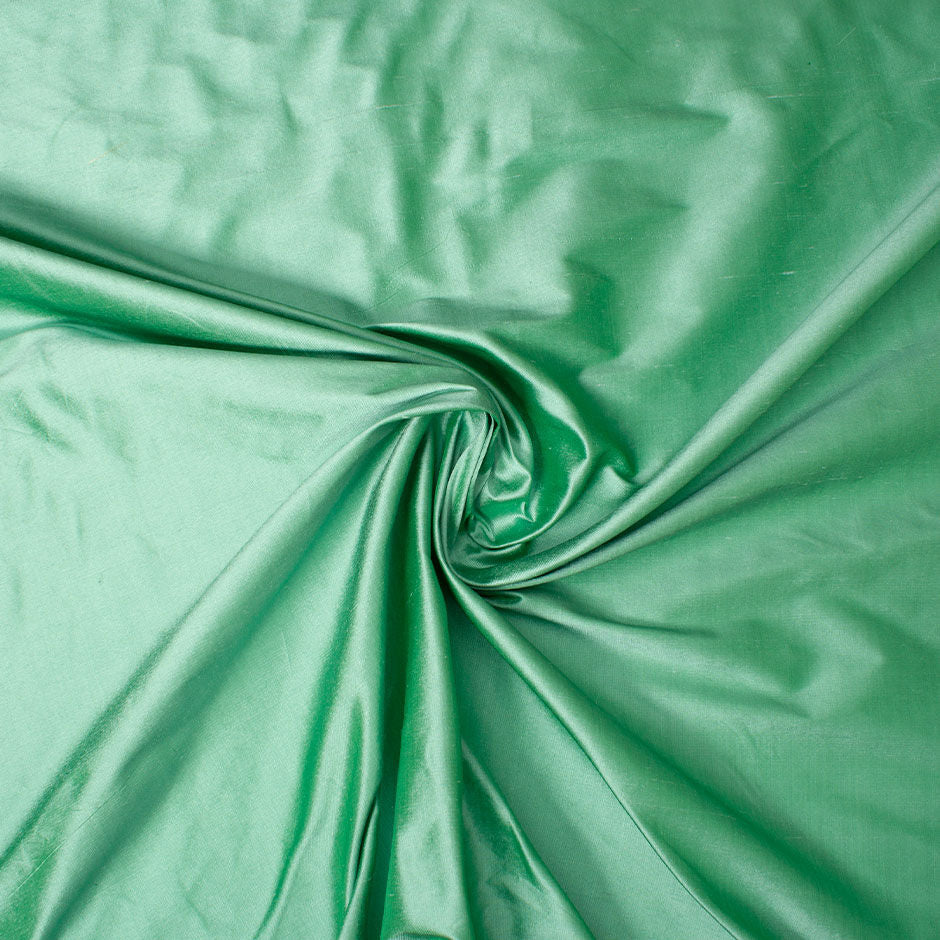 Deep Mint Pure Silk Dupion