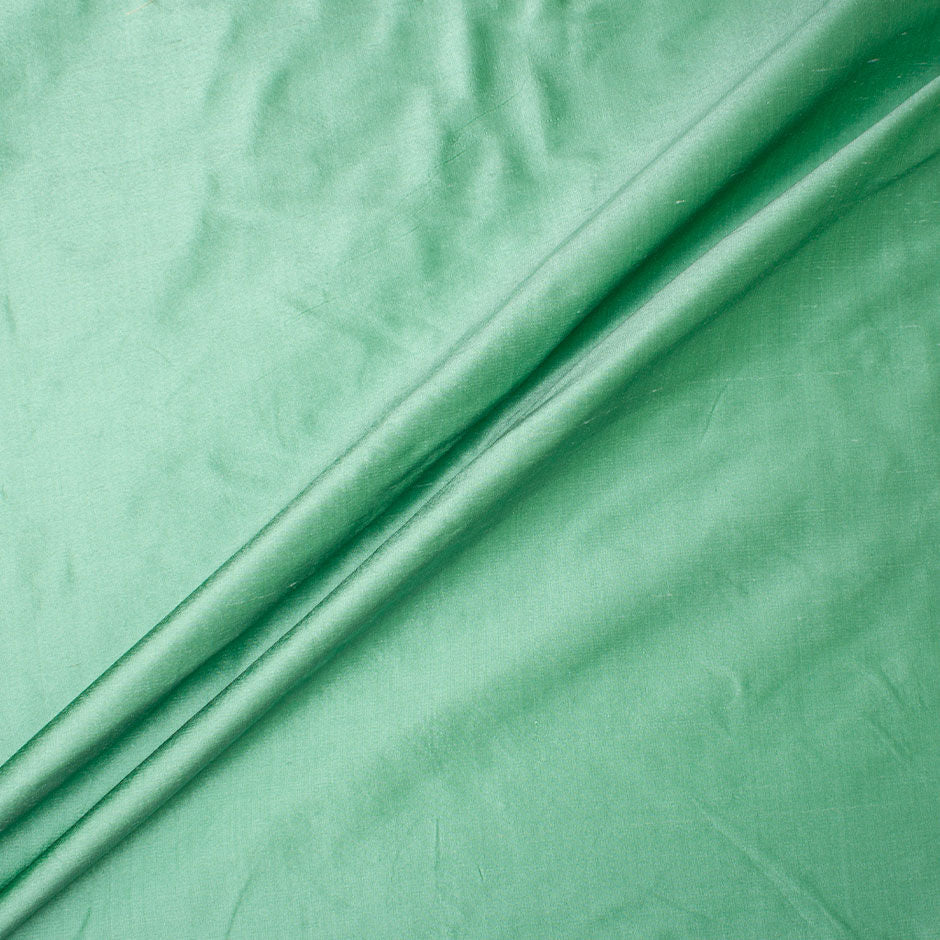 Deep Mint Pure Silk Dupion