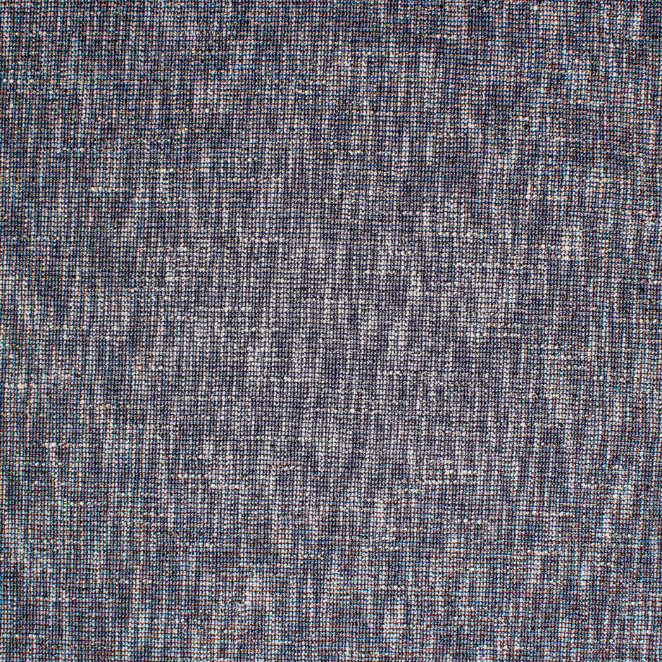 Blue Woven Medium Weight Pure Linen