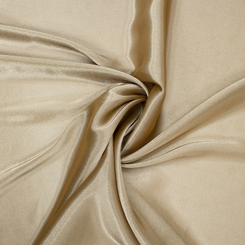 Bronze Gold Silk & Viscose Blend Lamé