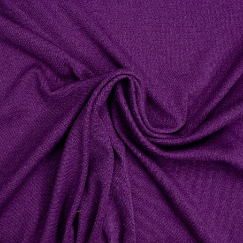 Bright Purple Stretch Wool Jersey