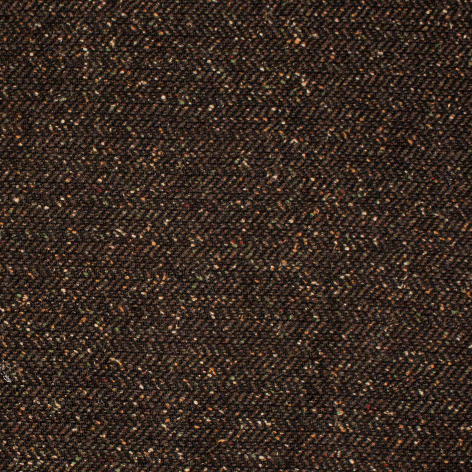 Foil Laminated Brown Tweed Wool