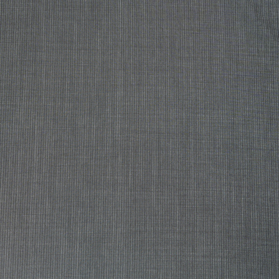 Grey Striped Summer Kid Wool & Mohair Suiting (A 2.75m Piece)