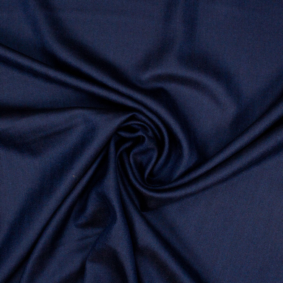 Blue Herringbone 'Cashmere Award' Italian Suiting