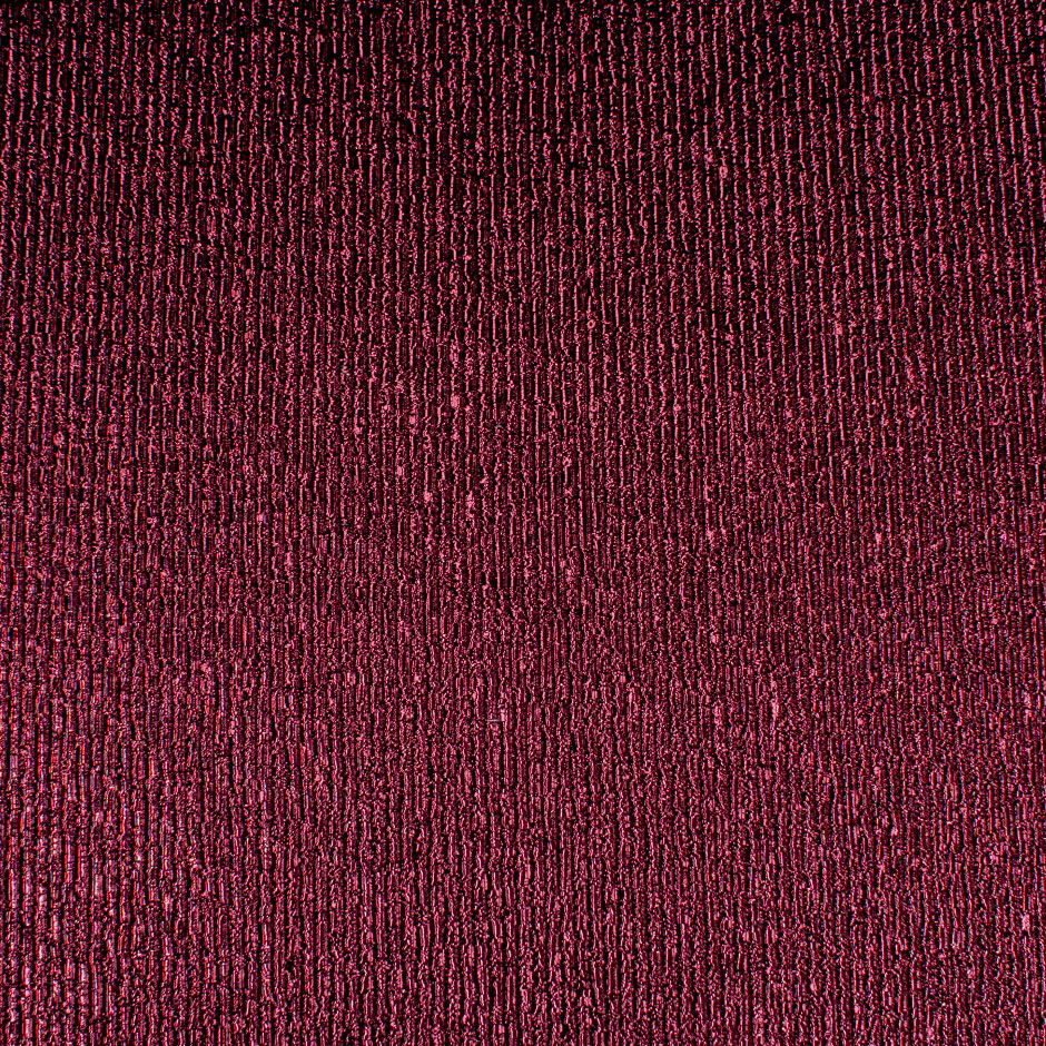 Rich Plum Crinkled Metallic Silk Blend Lamé