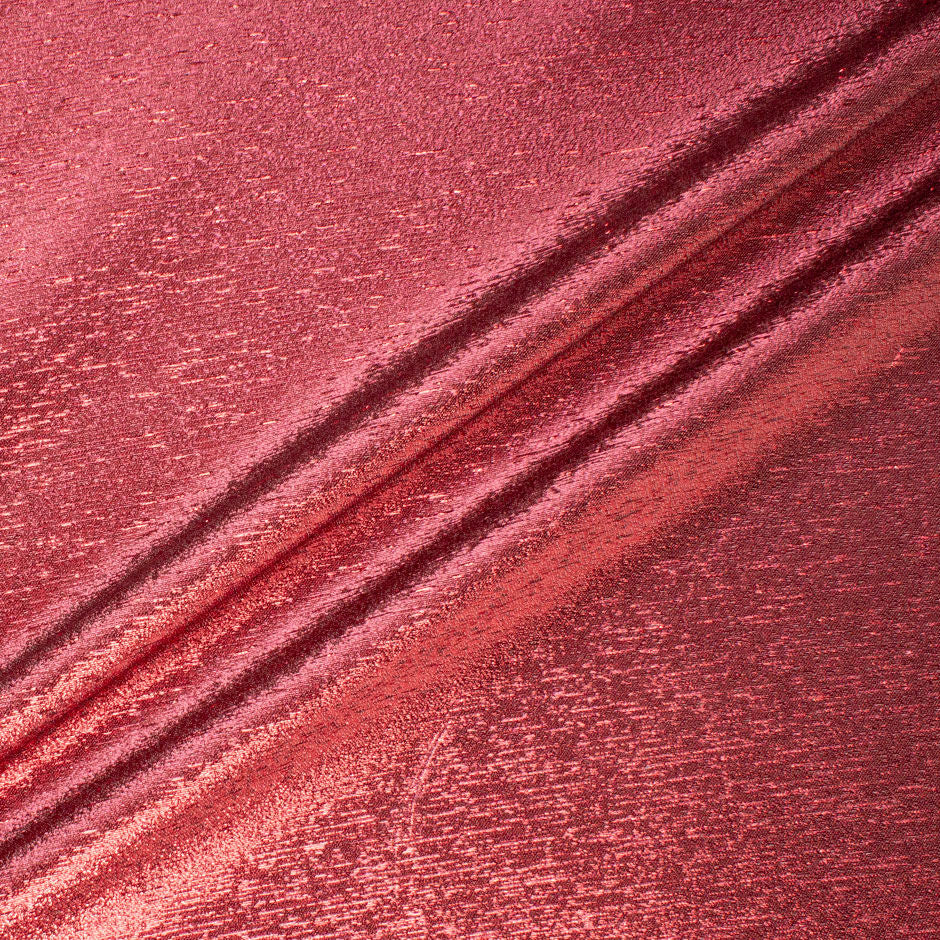 Deep Rouge Pink Metallic Lamé