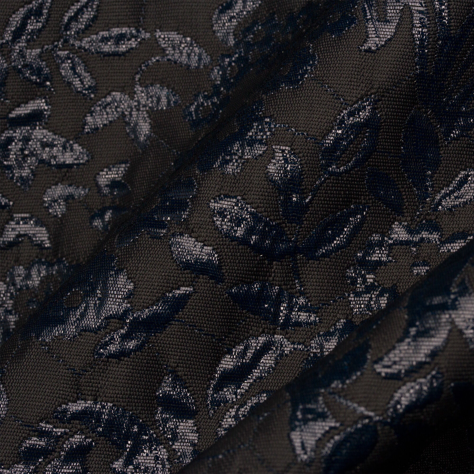 Midnight Blue Lurex Brocade