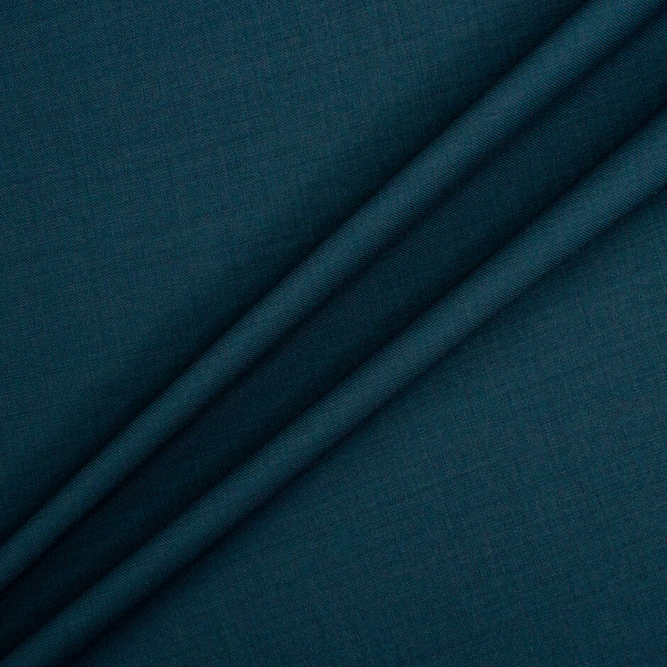 Dark Teal Pure Wool Super 130s Suiting (A 2.15m Piece)