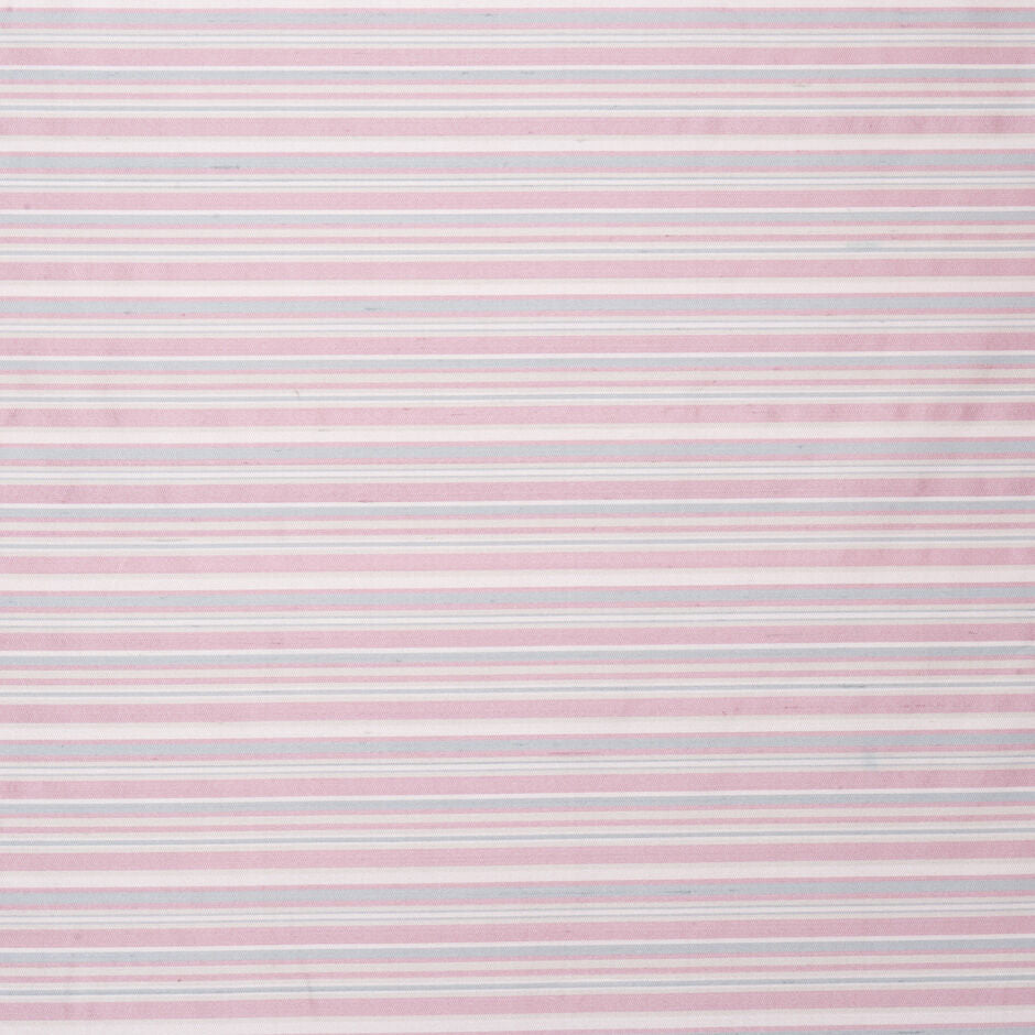 Pastel Pink & Pale Lilac Striped Silk Shantung