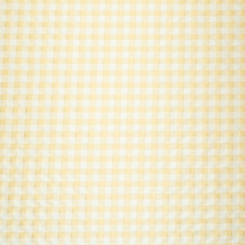 Daffodil Yellow & White Gingham Mikado