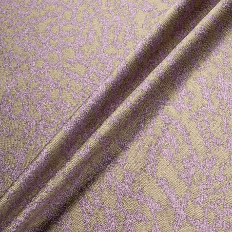 Lilac & Khaki Green Abstract Brocade