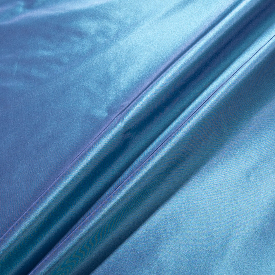 Sea Blue Pure Silk Taffeta