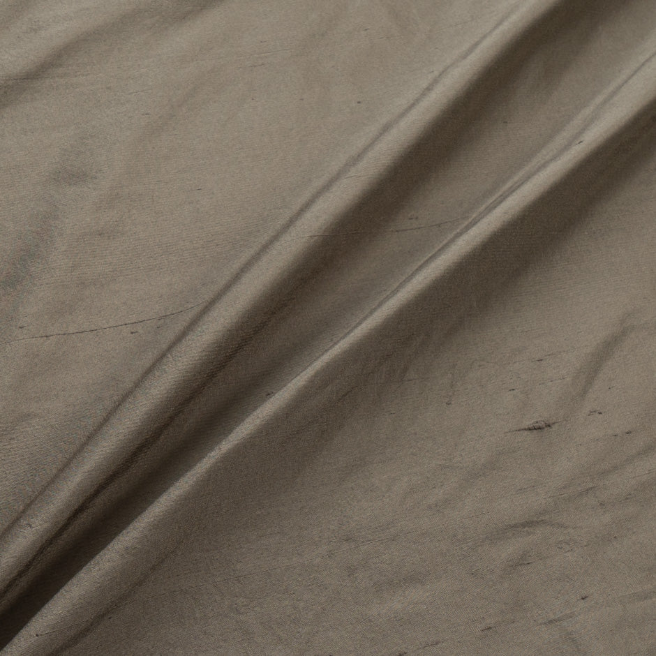 Elephant Grey Pure Silk Dupion