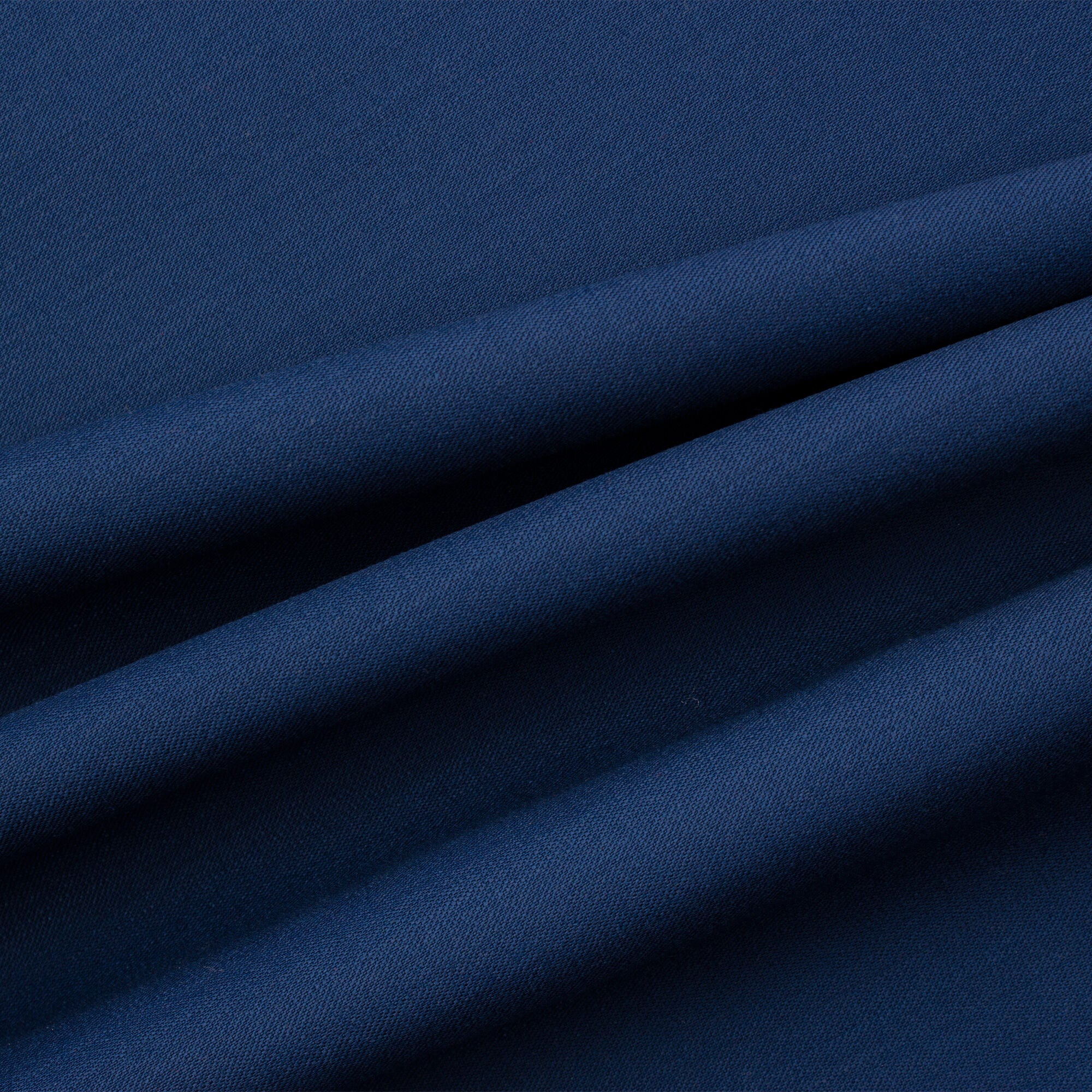 Navy Blue Stretch Wool Gaberdine