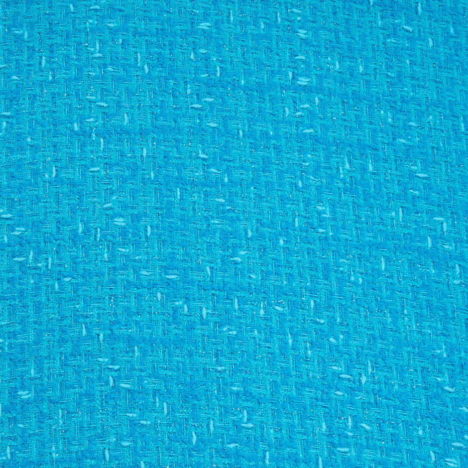 Vibrant Turquoise Cotton Blend Bouclé (A 1.80m Piece)