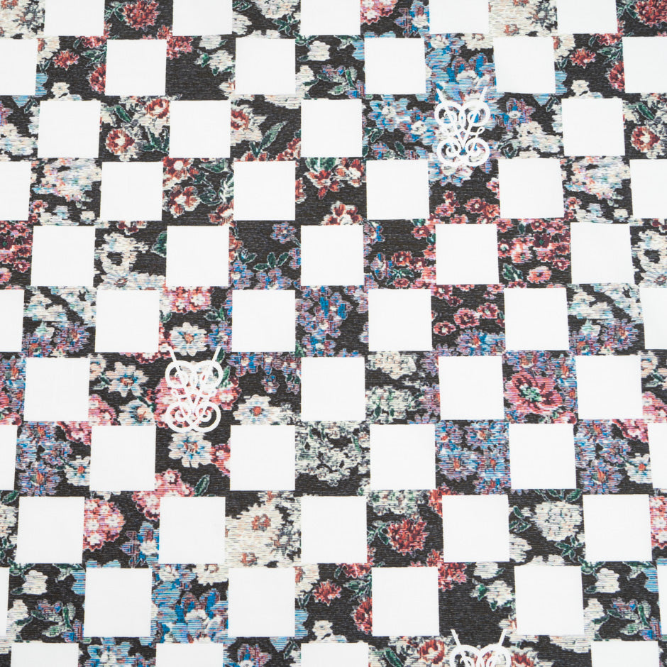 Multi Floral Checkered Pure Cotton